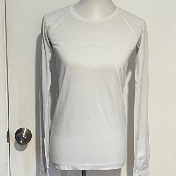 Lululemon‎ Long Sleeve White Shirt - No Size Tag (Size 8). - Picture 1 of 10